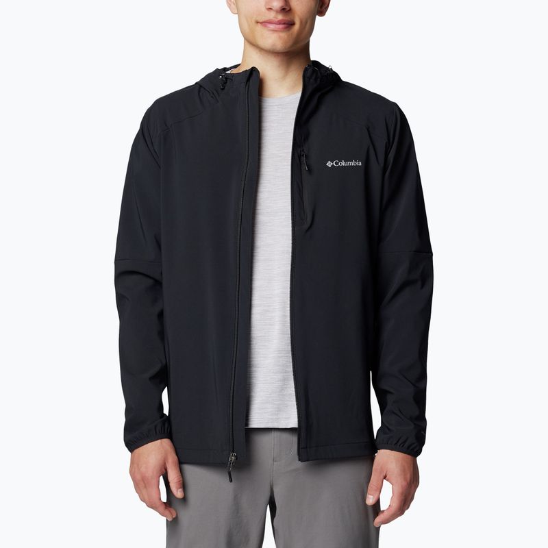 Bluza trekkingowa męska Columbia Tech Softshell Hoodie black 4