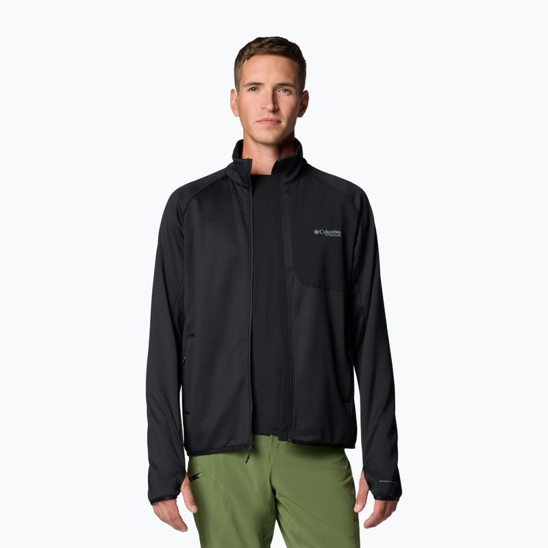 Bluza trekkingowa męska Columbia Triple Canyon Grid Fleece Full Zip II black 5