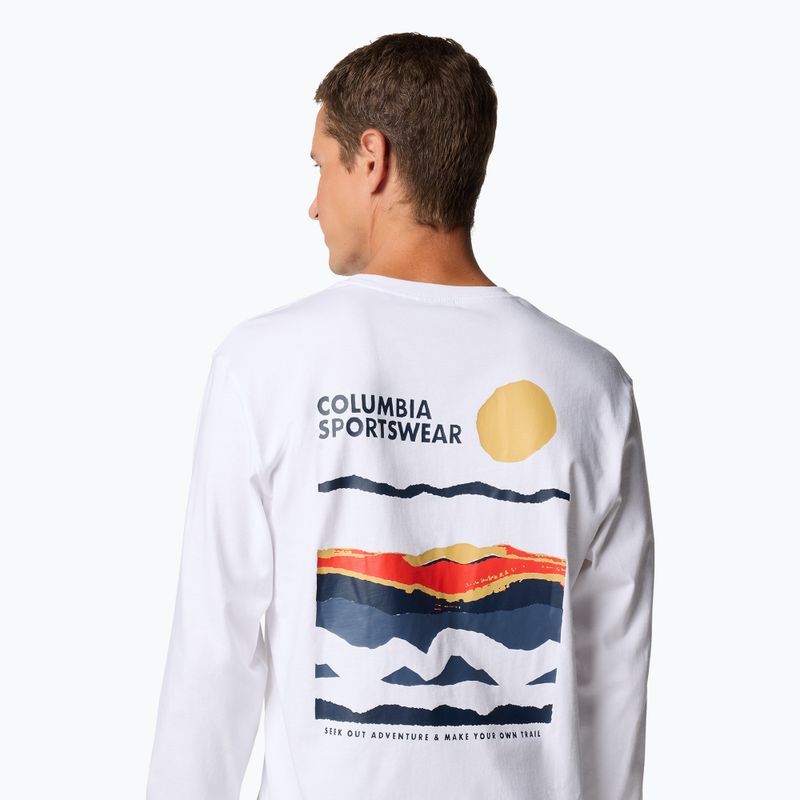 Bluza męska Columbia Explorers Canyon white / torn sunscape 5