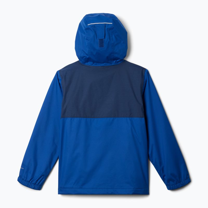 Kurtka przeciwdeszczowa dziecięca Columbia Rainy Trails II Fleece mountain blue/ collegiate navy slub 2