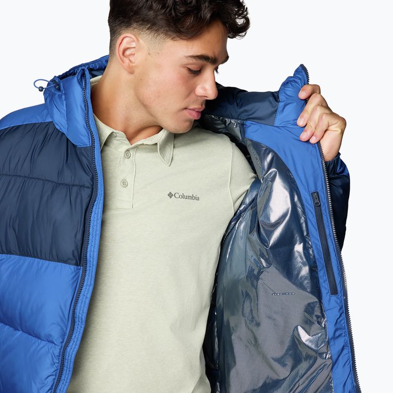 Kurtka ocieplana męska Columbia Pike Lake II Hooded mountain blue/ collegiate navy 5