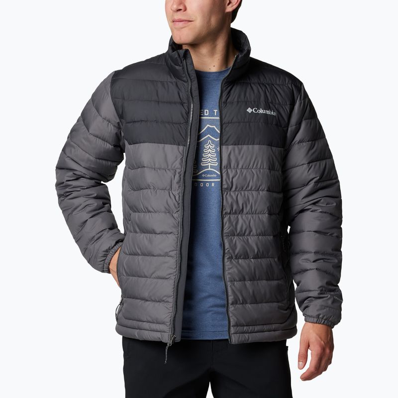 Kurtka męska Columbia Powder Lite II city grey/ shark 4