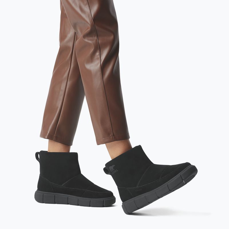 Śniegowce damskie Sorel Explorer III Slip-On WP black/sea salt 15