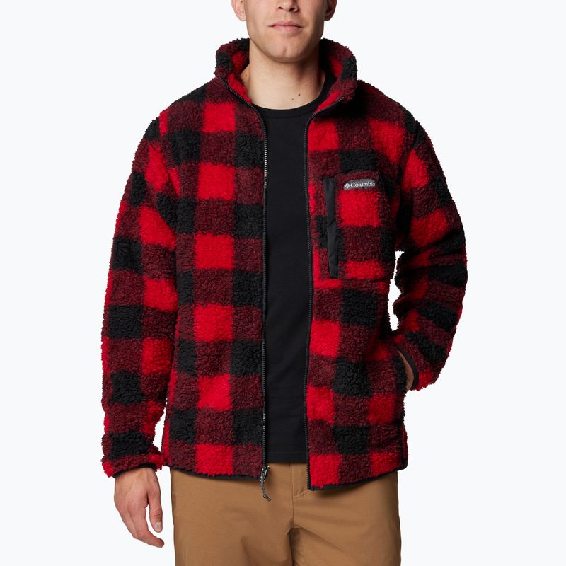 Bluza polarowa męska Columbia Winter Pass Printed Fleece mountain red check 3