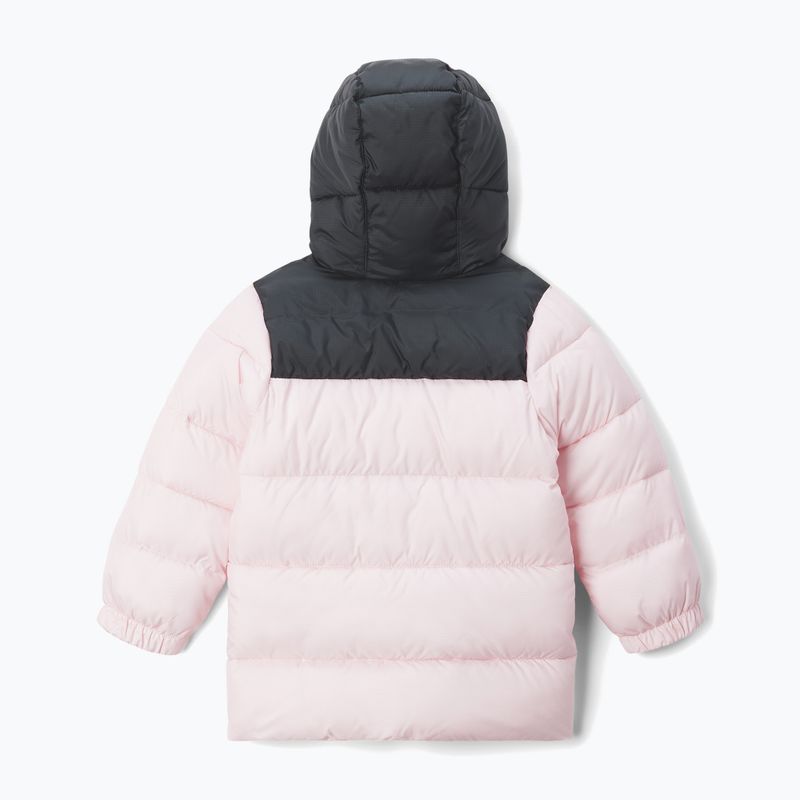 Kurtka ocieplana dziecięca Columbia Puffect Hooded satin pink/black 2