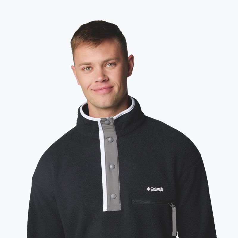 Bluza polarowa męska Columbia Helvetia II Half Snap Fleece black 5