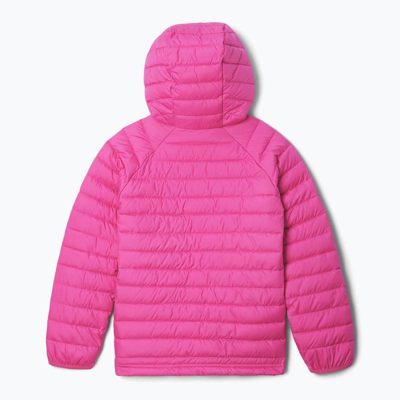 Kurtka ocieplana dziecięca Columbia Powder Lite II Hooded pink ice 2
