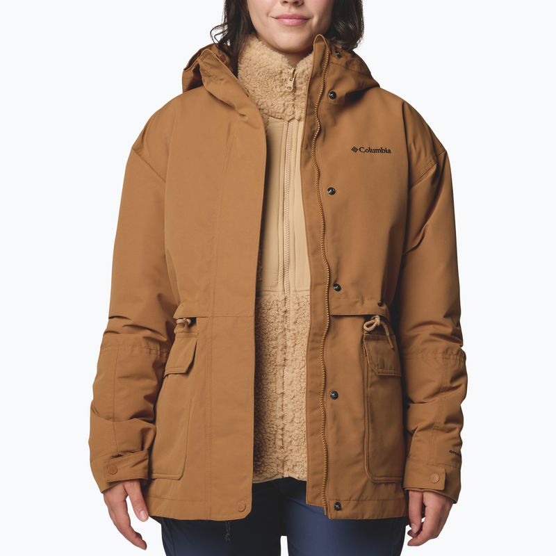 Kurtka 3w1 damska Columbia Drop Ridge II Interchange camel brown 5