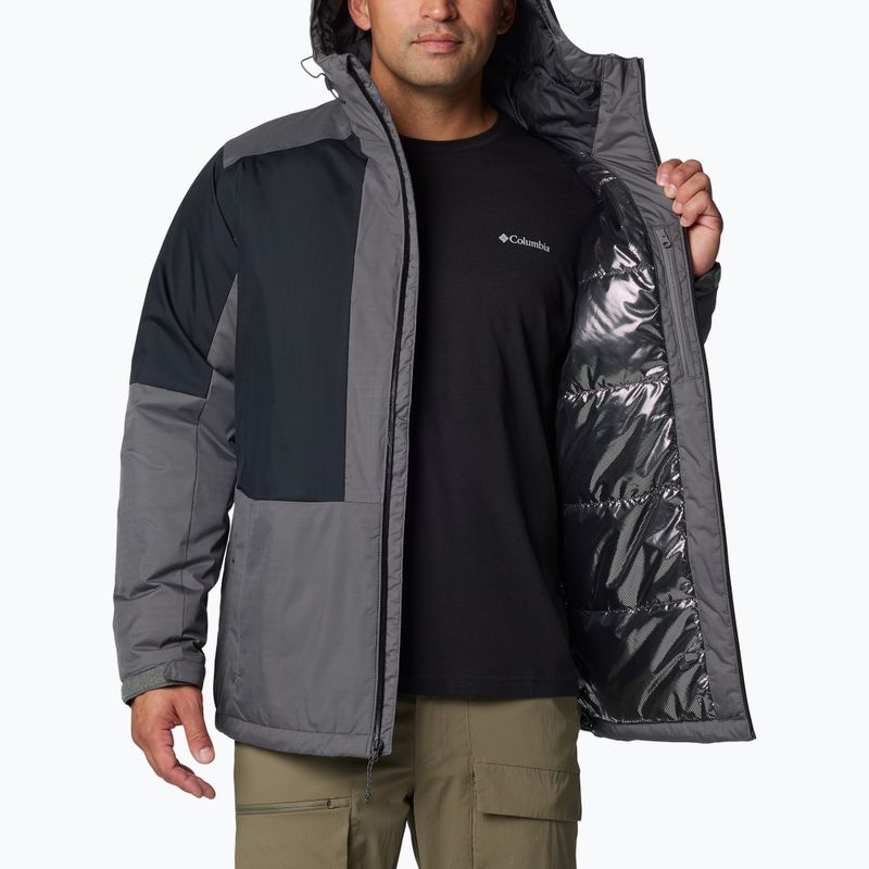 Kurtka ocieplana męska Columbia Point Park II Insulated city grey/black 7