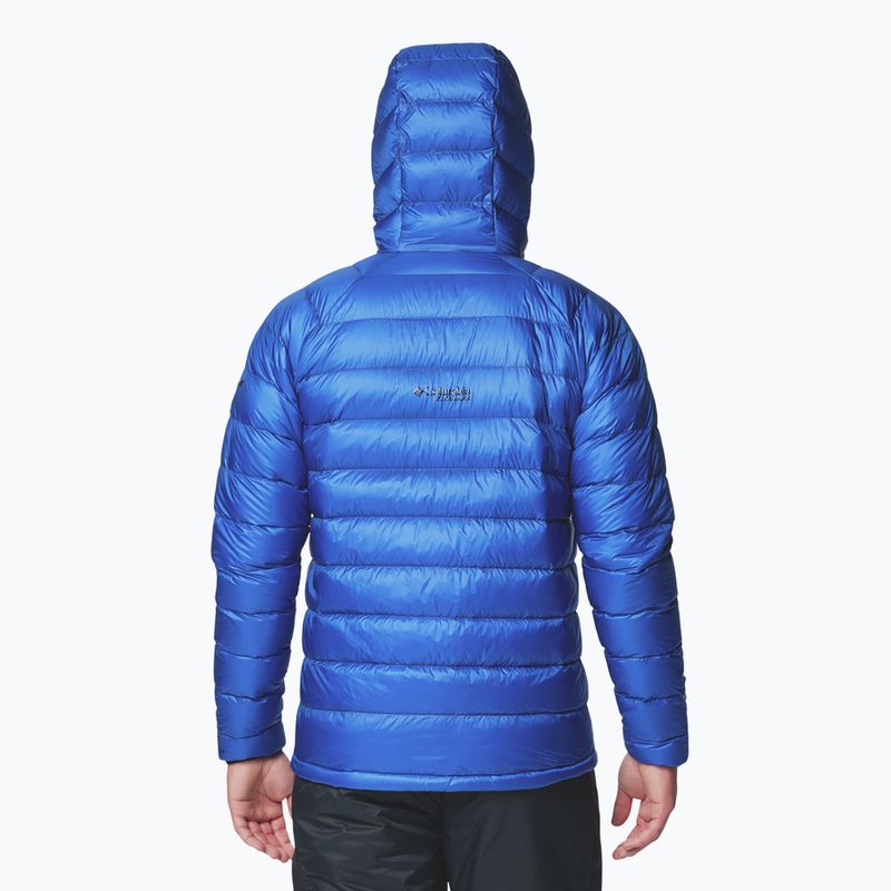 Kurtka puchowa męska Columbia Arctic Crest Down Hooded mountain blue 3