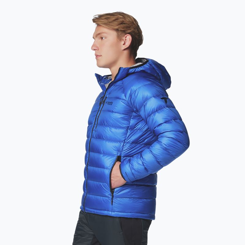 Kurtka puchowa męska Columbia Arctic Crest Down Hooded mountain blue 4