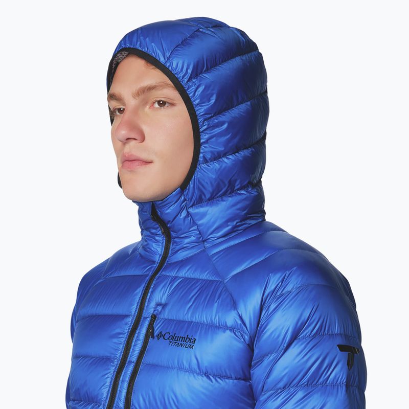 Kurtka puchowa męska Columbia Arctic Crest Down Hooded mountain blue 5