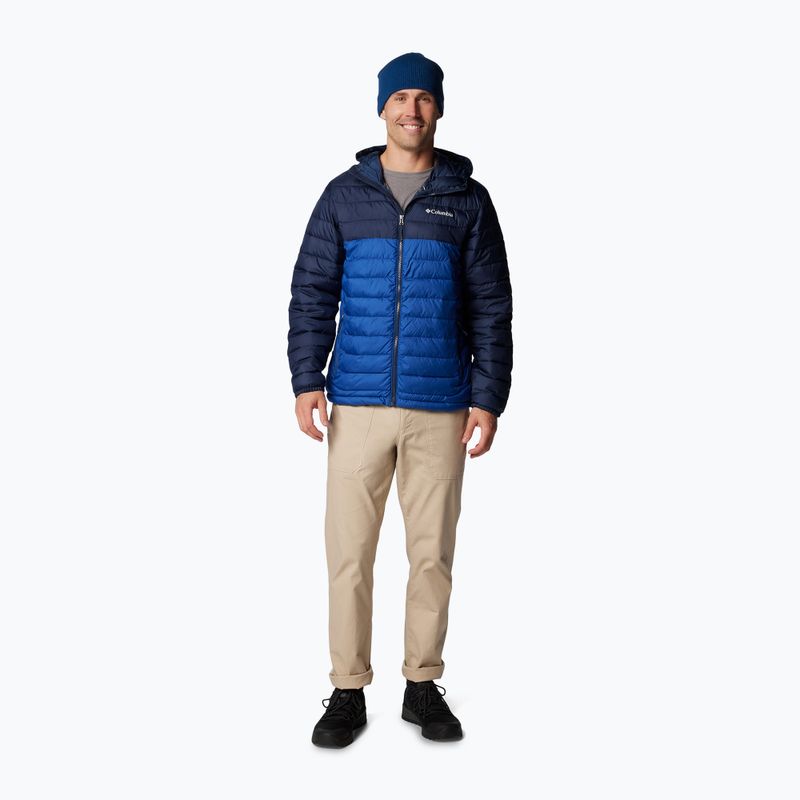 Kurtka męska Columbia Powder Lite II Hooded mountain blue/ collegiate navy 2