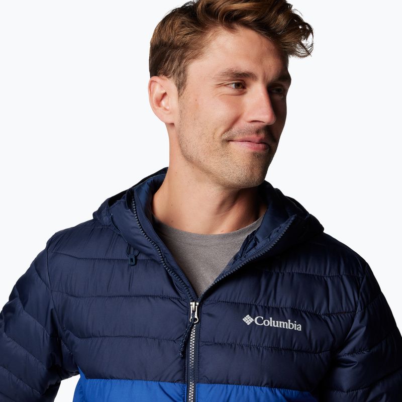 Kurtka męska Columbia Powder Lite II Hooded mountain blue/ collegiate navy 6