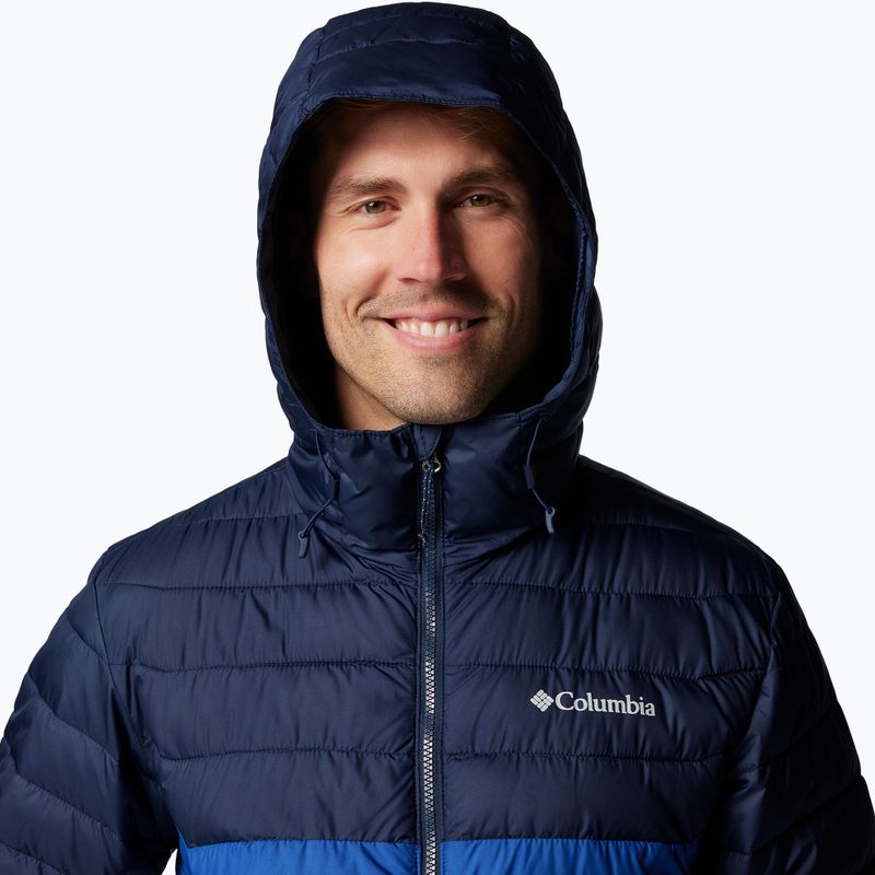 Kurtka męska Columbia Powder Lite II Hooded mountain blue/ collegiate navy 7