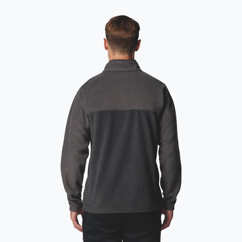 Bluza polarowa męska Columbia Steens Mountain Half Snap II charcoal heather/shark 3