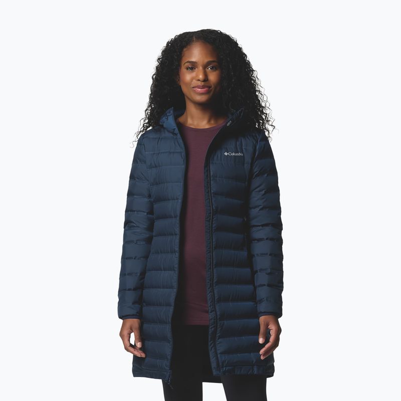 Kurtka puchowa damska Columbia Lake 22 II Down Long Hooded collegiate navy 4
