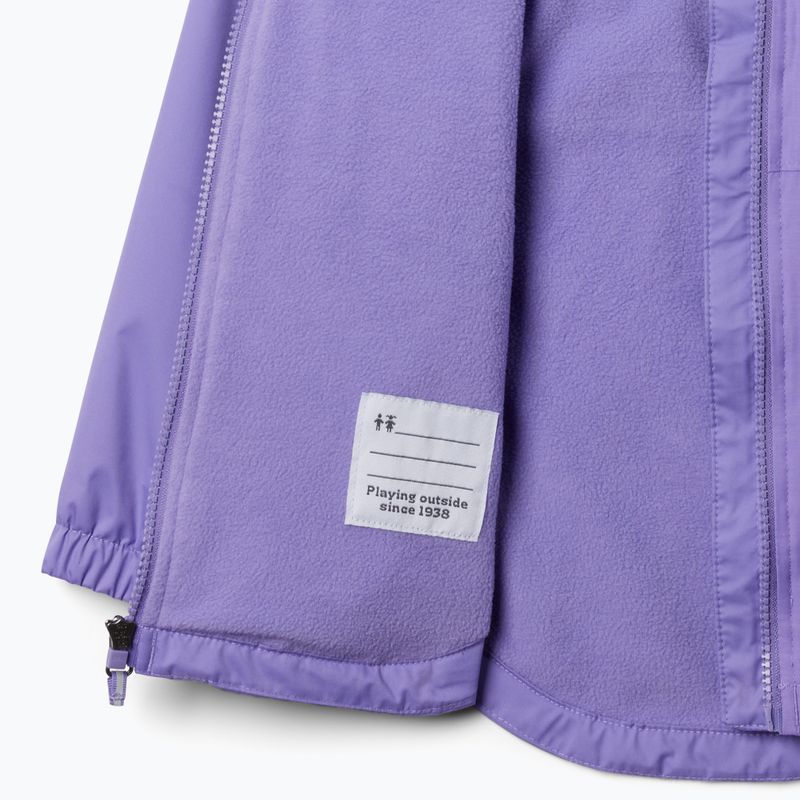 Kurtka przeciwdeszczowa dziecięca Columbia Rainy Trails II Fleece paisley purple 3