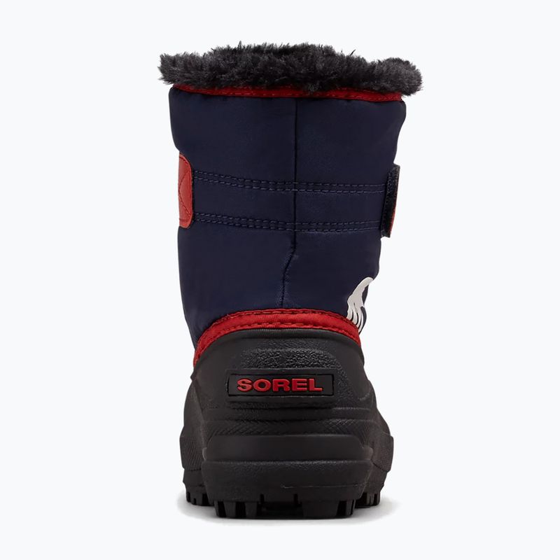 Śniegowce dziecięce Sorel Childrens Snow Commander nocturnal/sail red 12