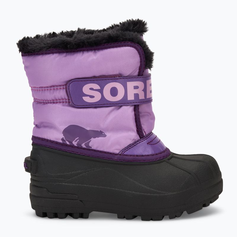 Śniegowce dziecięce Sorel Childrens Snow Commander gumdrop/purple violet 2