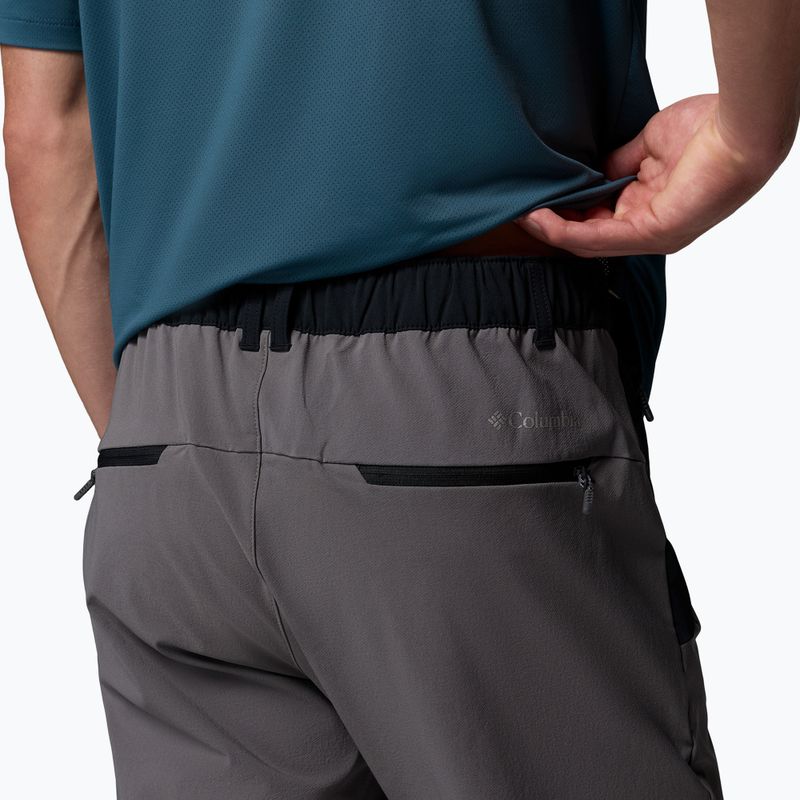 Spodnie softshell męskie Columbia Tech Softshell city grey/black 6