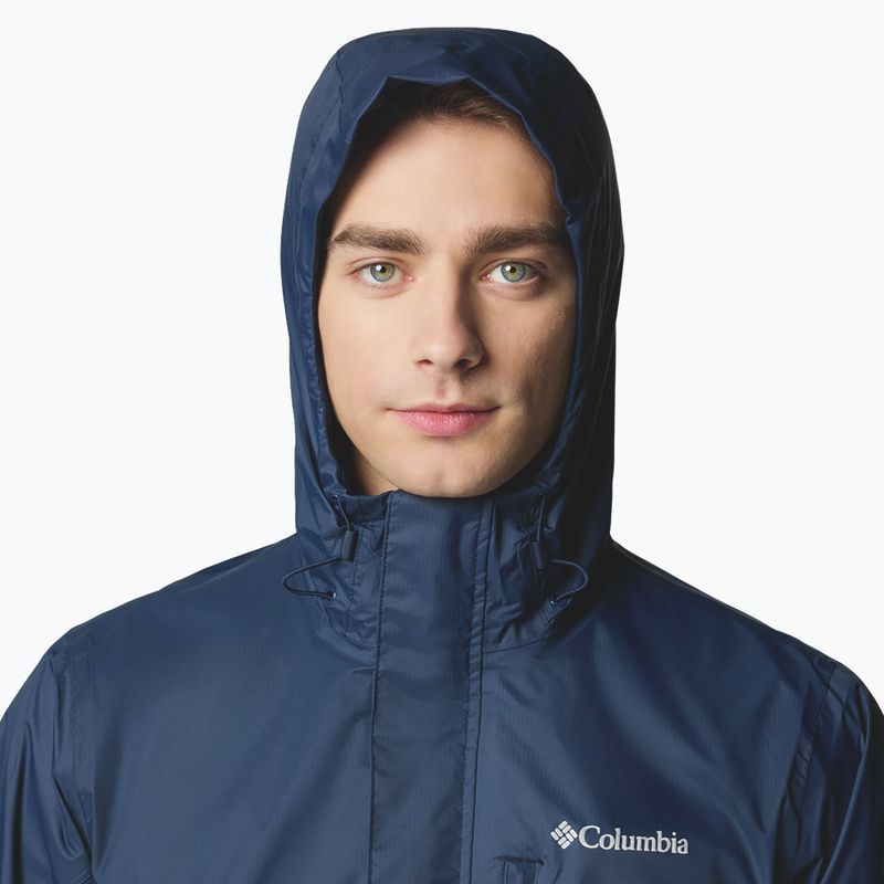 Kurtka przeciwdeszczowa męska Columbia Pouring Adventure III collegiate navy 6