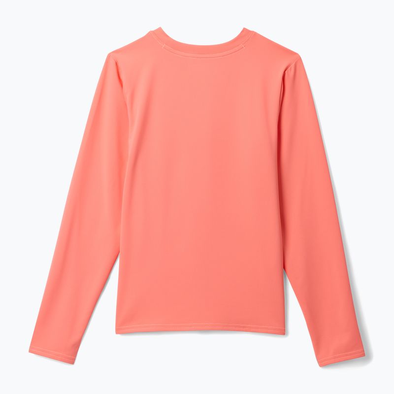 Longsleeve trekkingowy dziecięcy Columbia Chill River hot coral 2