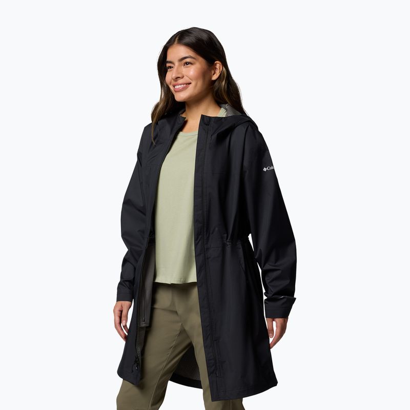 Płaszcz przeciwdeszczowy damski Columbia Weekend Adventure II Long Shell black 5