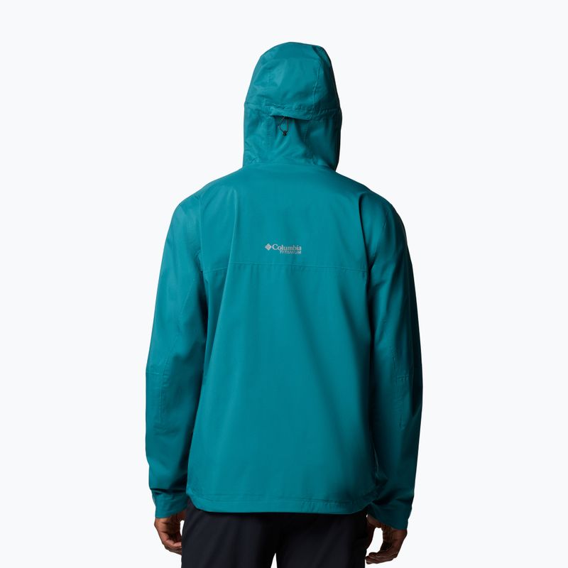 Kurtka przeciwdeszczowa męska Columbia Ampli-Dry II Shell river blue 3