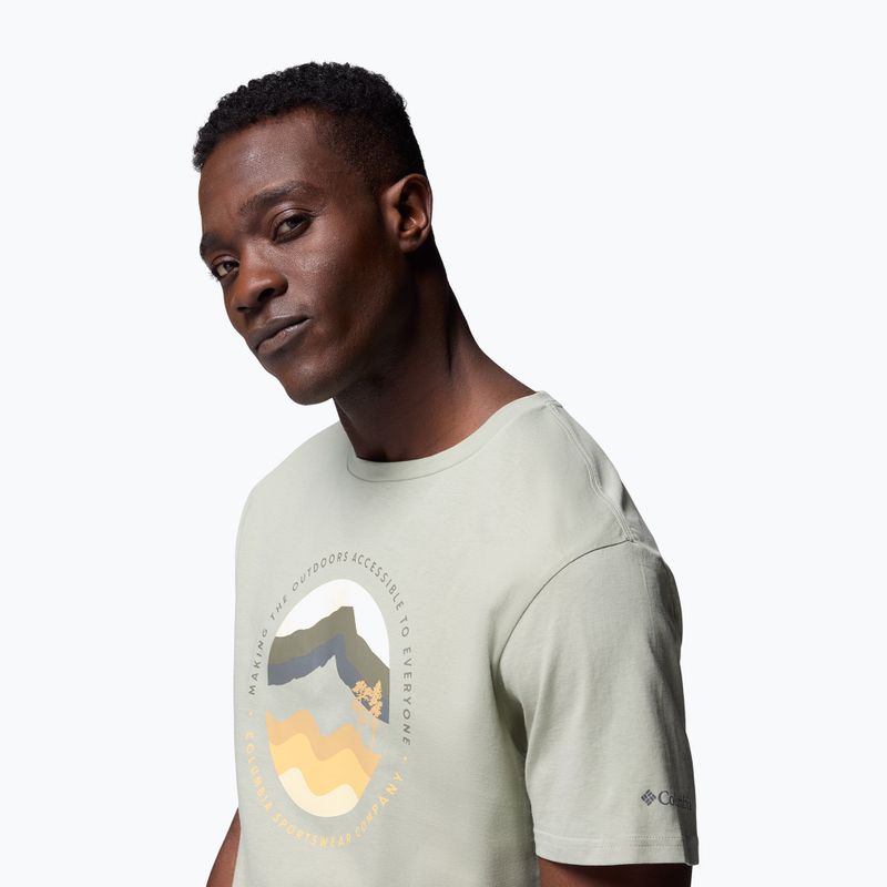 Koszulka męska Columbia Path Lake Graphic Tee II safari/circular 5