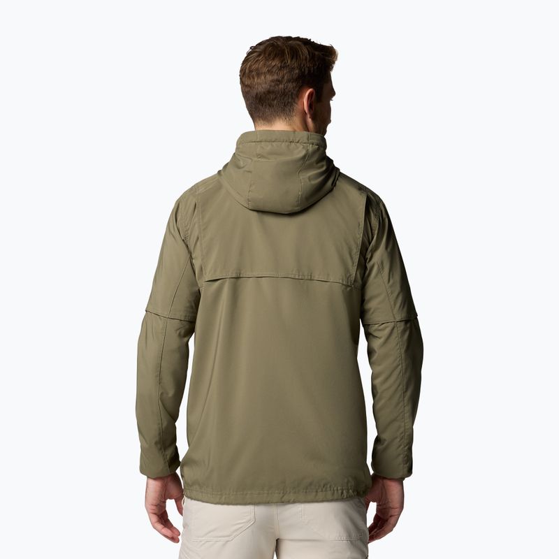 Bluza trekkingowa męska Columbia Skien Valley Hooded stone green 3