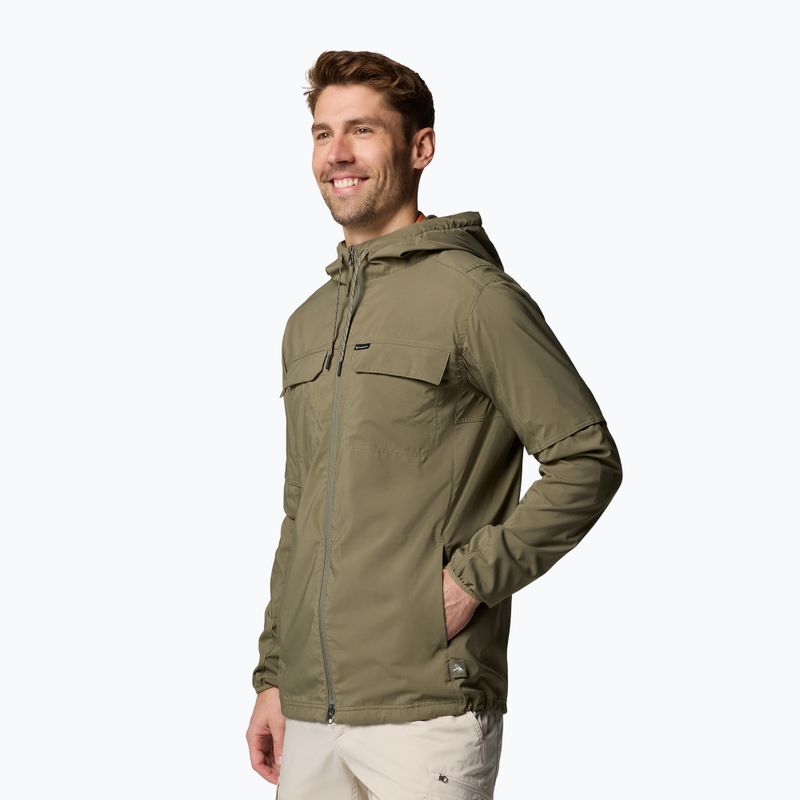 Bluza trekkingowa męska Columbia Skien Valley Hooded stone green 4