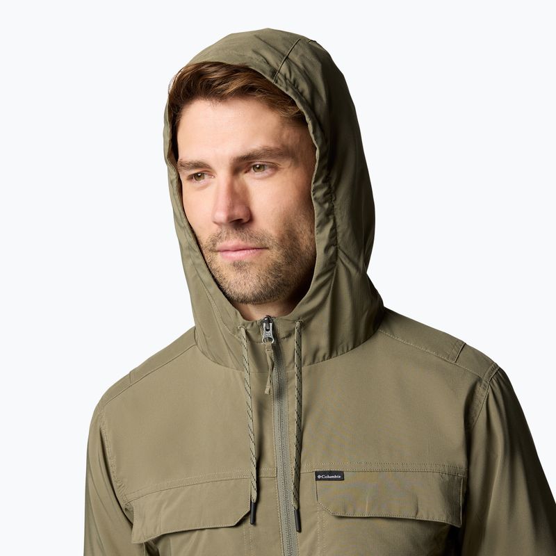 Bluza trekkingowa męska Columbia Skien Valley Hooded stone green 5