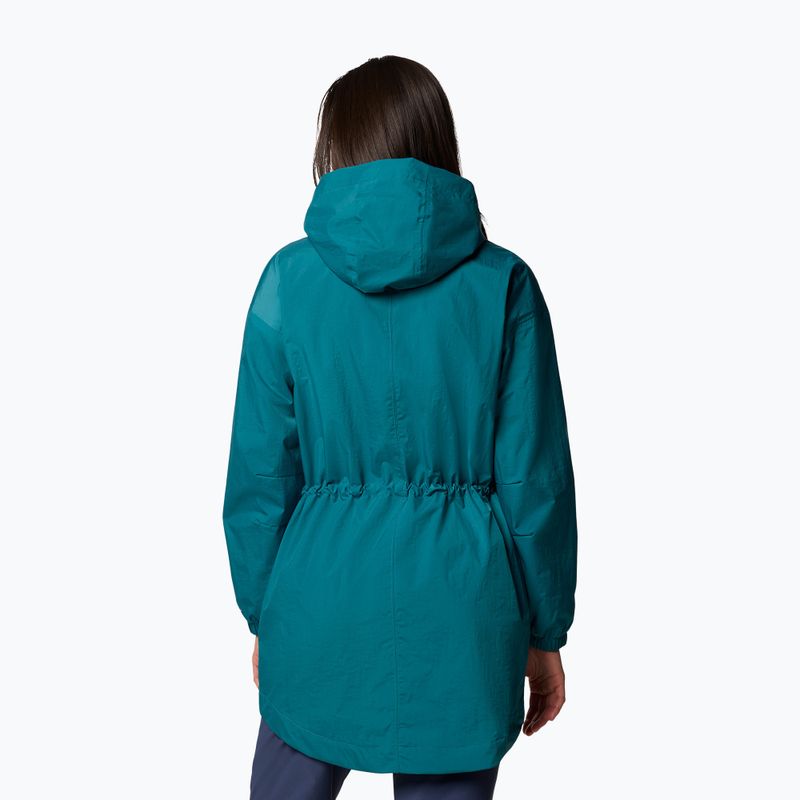 Płaszcz przeciwdeszczowy damski Columbia Splash Side II parka river blue/crinkle 2