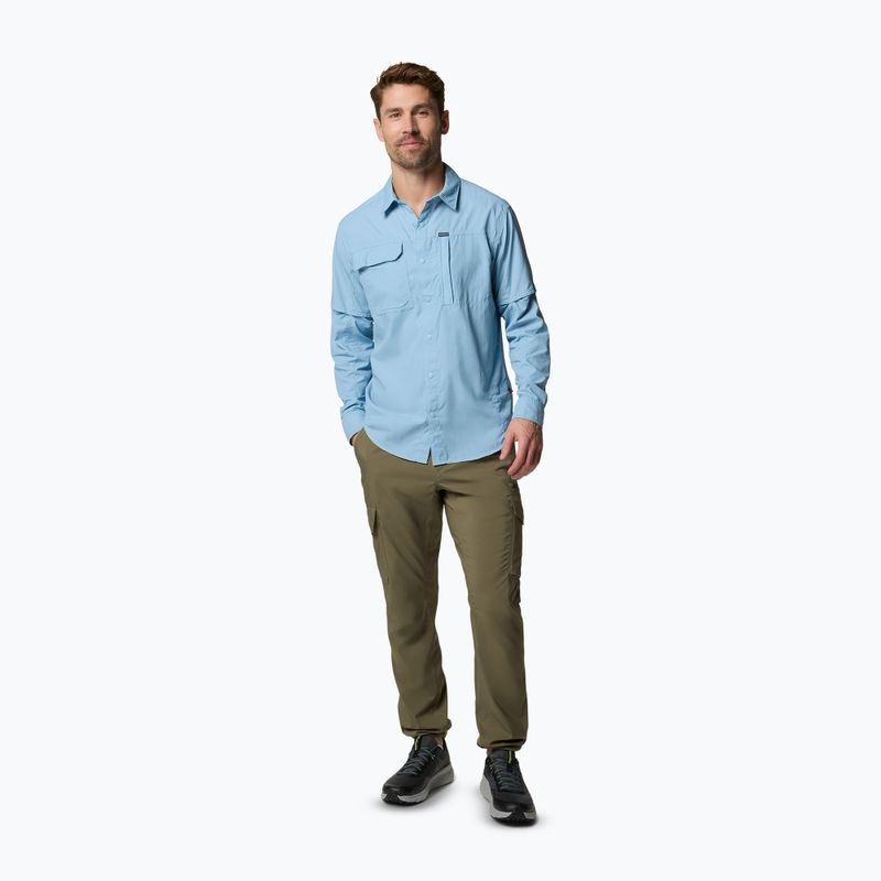 Spodnie trekkingowe męskie Columbia Skien Valley Cargo stone green 2