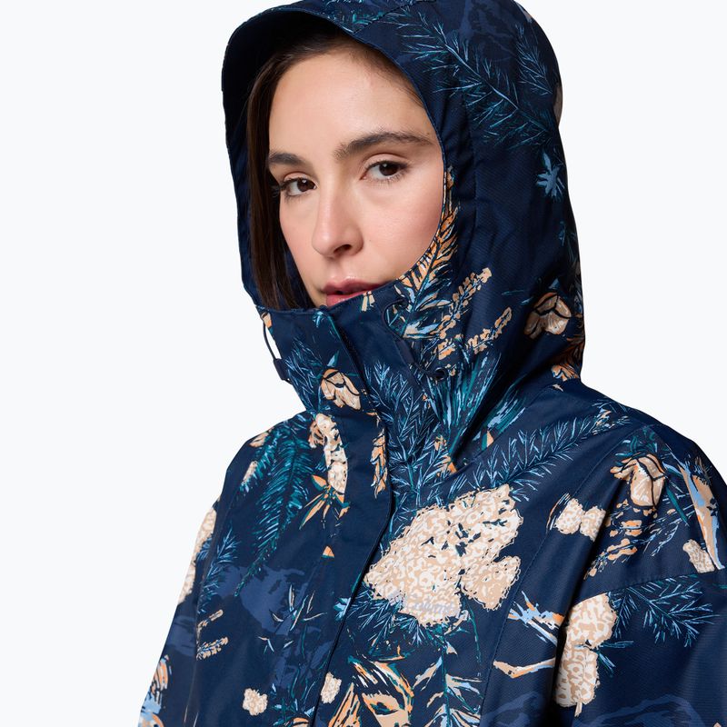 Kurtka przeciwdeszczowa damska Columbia Hikebound Printed collegiate navy 6