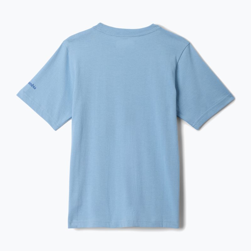 Koszulka dziecięca Columbia Valley Creek Graphic ripple blue/hike guide 2