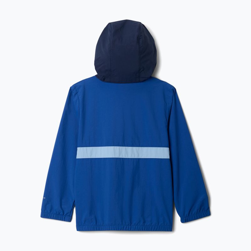 Kurtka przeciwwiatrowa dziecięca Columbia Spire Valley Windbreaker mountain blue/collegiate navy/ripple blue 2