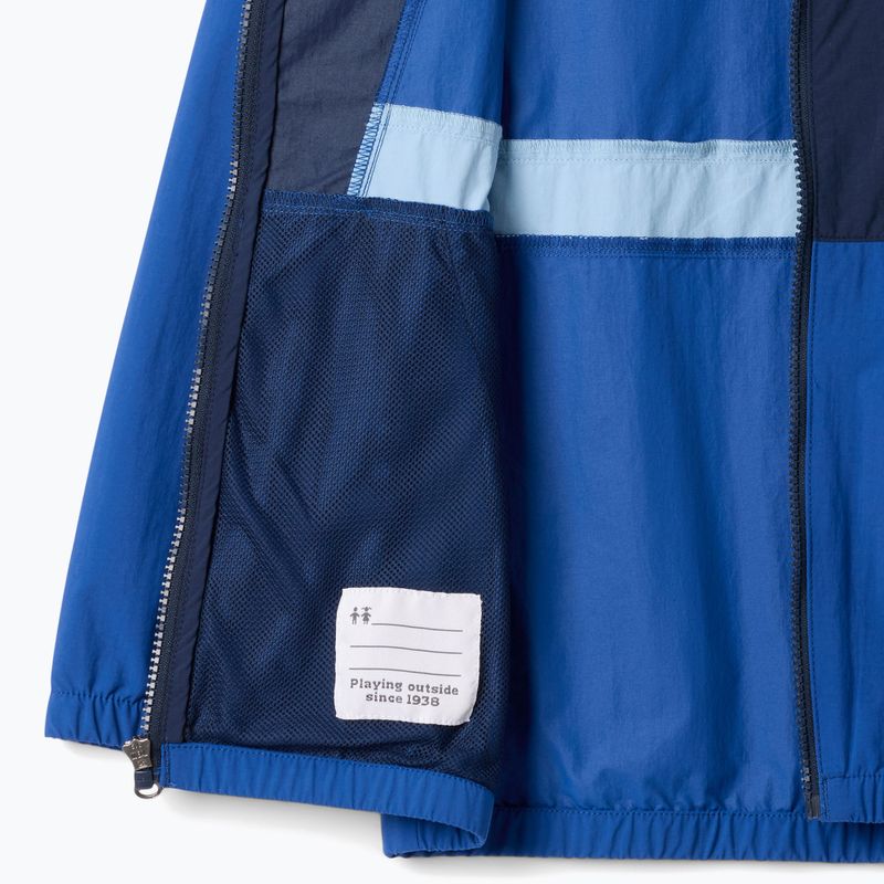 Kurtka przeciwwiatrowa dziecięca Columbia Spire Valley Windbreaker mountain blue/collegiate navy/ripple blue 3