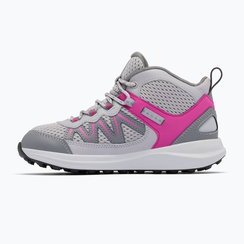 Buty turystyczne dziecięce Columbia Youth Peakfreak Rush Mid Waterproof ti grey steel/teal 2