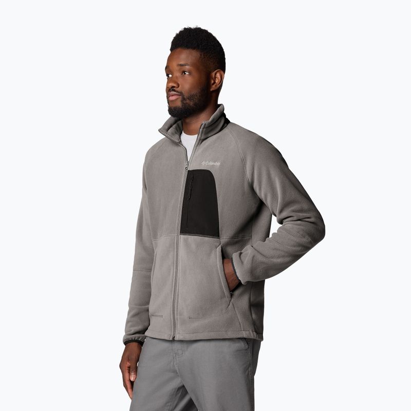 Bluza polarowa męska Columbia Rapid Expedition II Full Zip Fleece city grey/shark 4