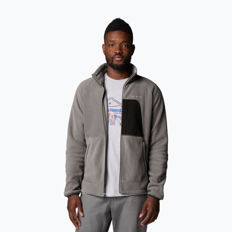Bluza polarowa męska Columbia Rapid Expedition II Full Zip Fleece city grey/shark 5