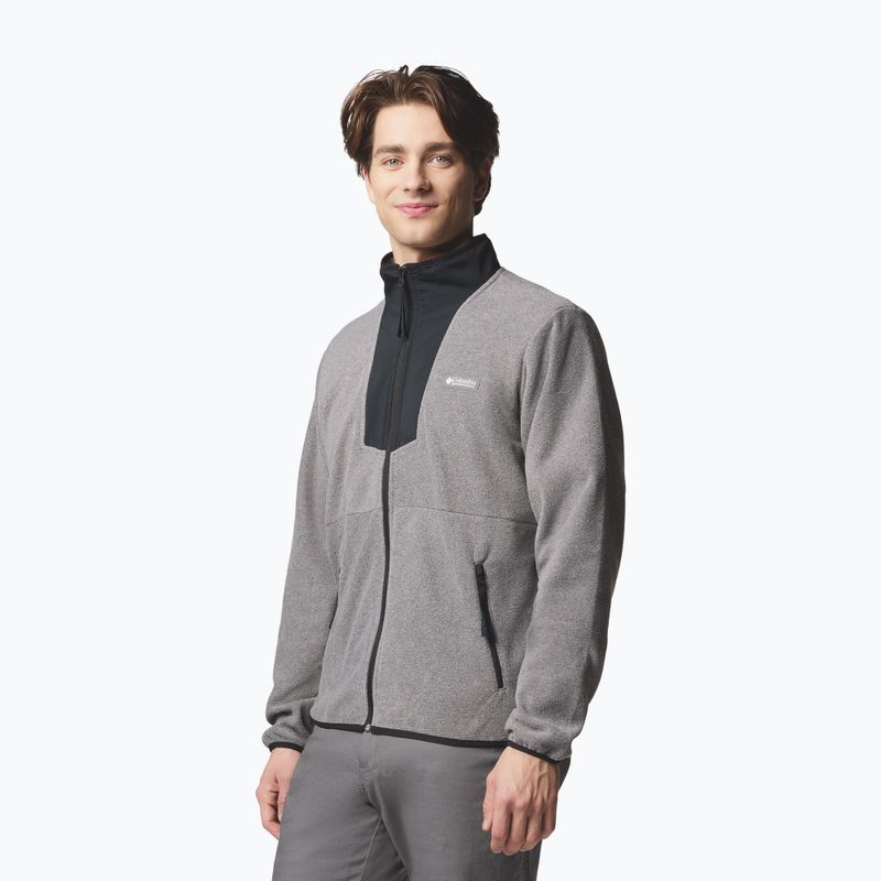 Bluza męska Columbia Sequoia Grove FZ Fleece city grey heather/black 4
