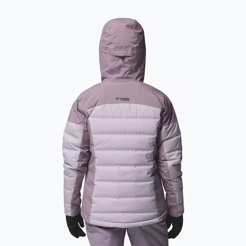 Kurtka nariarska damska Columbia Glacier Ridge Down shale purple/lavender pearl 3