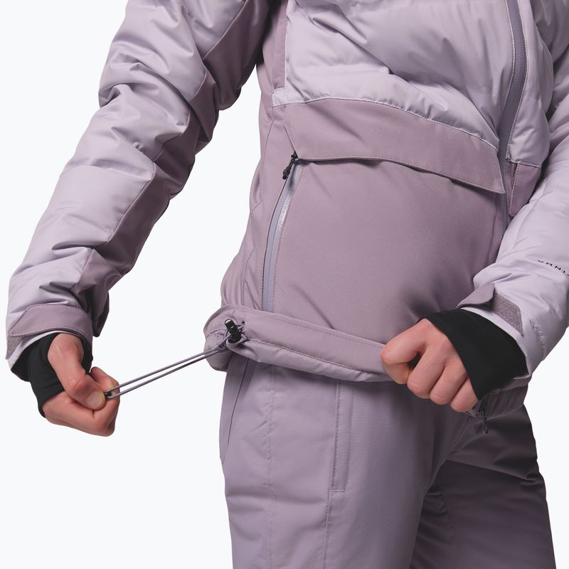 Kurtka nariarska damska Columbia Glacier Ridge Down shale purple/lavender pearl 10