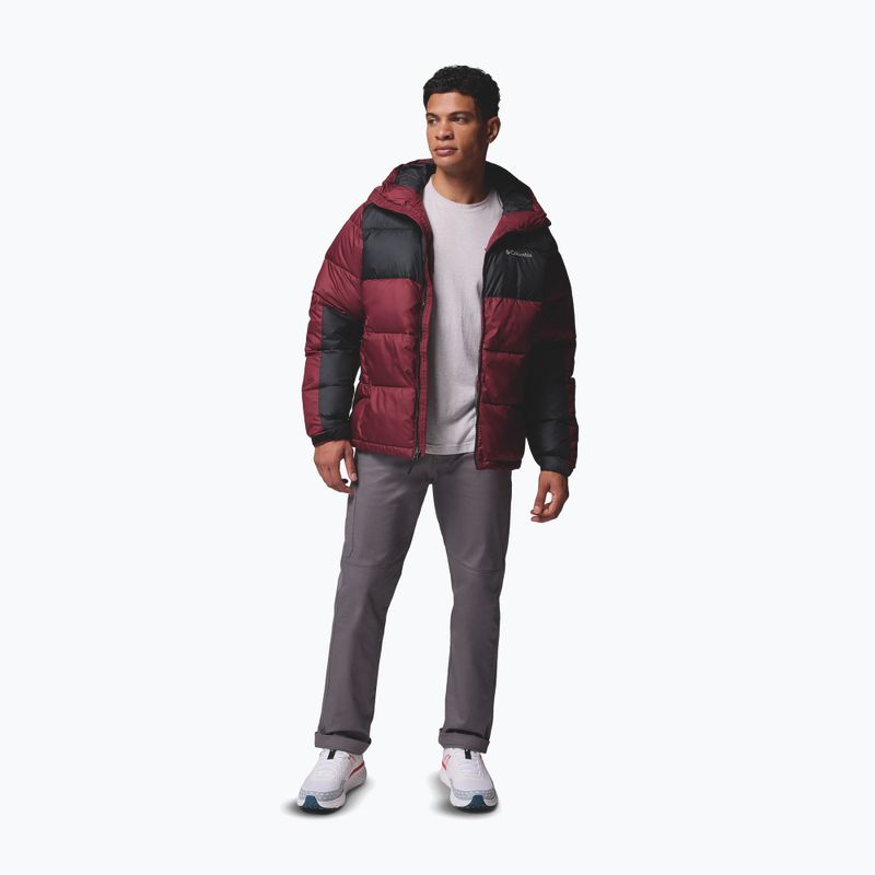 Kurtka ocieplana męska Columbia Pike Lake II Hooded rich wine/black 2