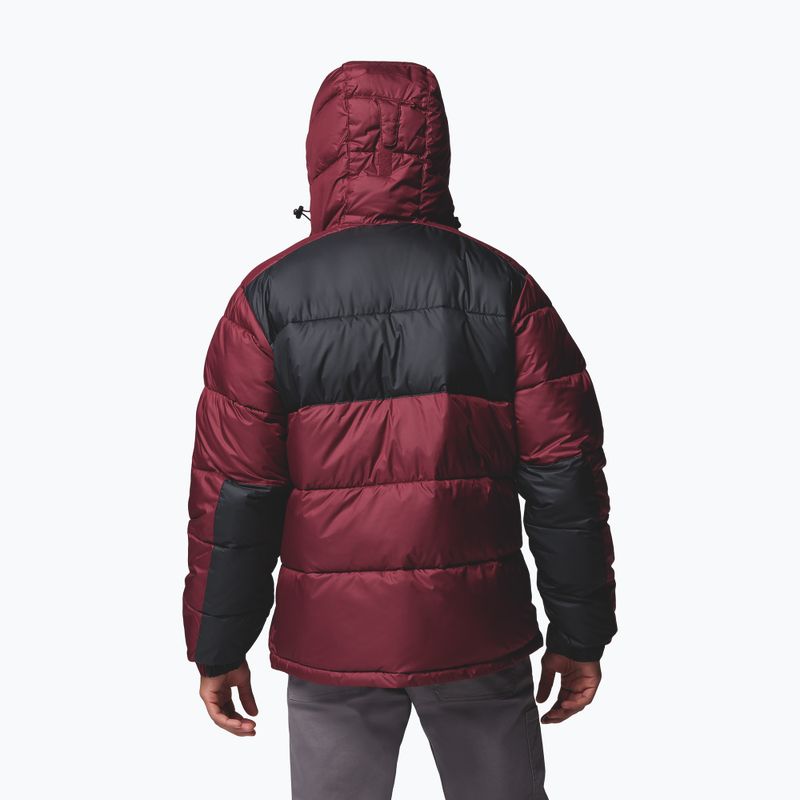 Kurtka ocieplana męska Columbia Pike Lake II Hooded rich wine/black 3