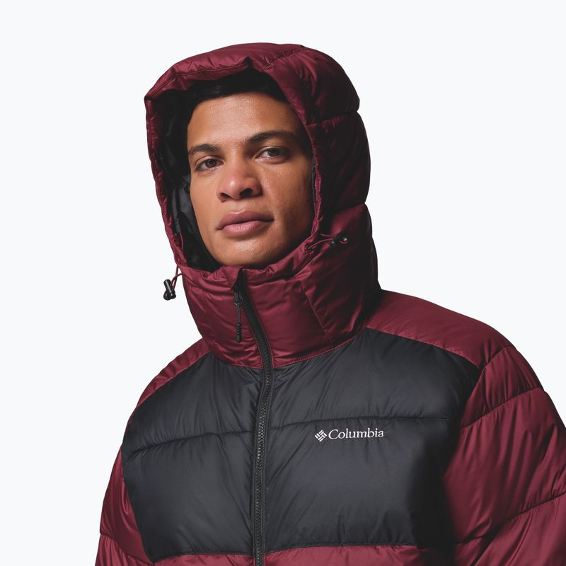 Kurtka ocieplana męska Columbia Pike Lake II Hooded rich wine/black 6