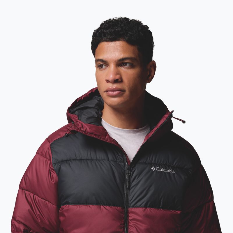 Kurtka ocieplana męska Columbia Pike Lake II Hooded rich wine/black 7