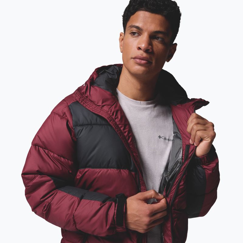 Kurtka ocieplana męska Columbia Pike Lake II Hooded rich wine/black 8